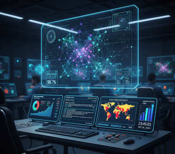 AI ML data insights illustration